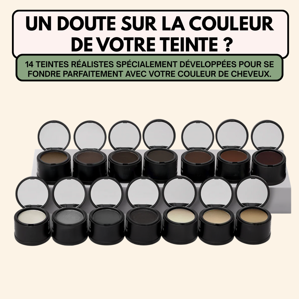 Couverture instantanée et naturelle pour les cheveux clairsemés et les racines