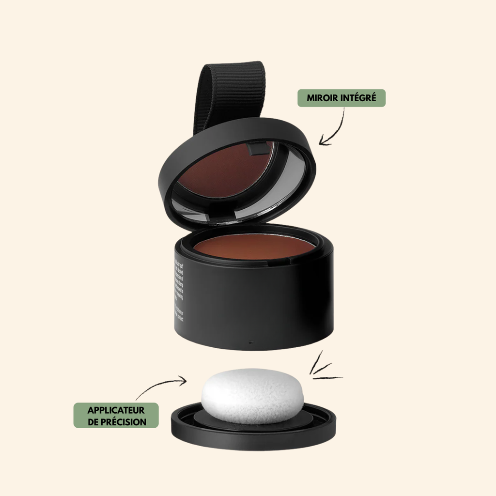 Couverture instantanée et naturelle pour les cheveux clairsemés et les racines