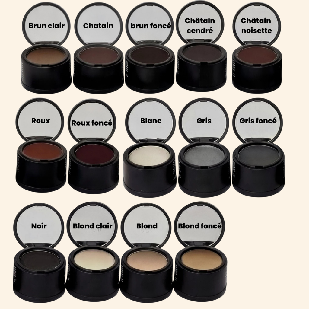 Couverture instantanée et naturelle pour les cheveux clairsemés et les racines